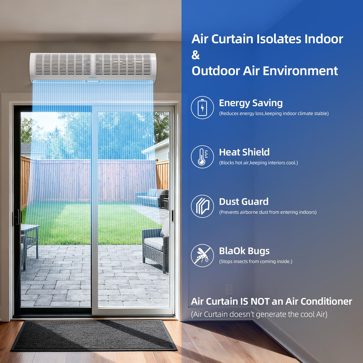 36'' 2-Speed Wall-Mounted Air Curtain H437
