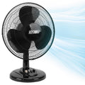 16" 3-Speed Oscillating Table Fan Black Y503