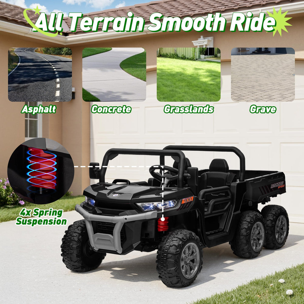 24V 2 Seater Ride on Dump Truck with Remote Control K63592
