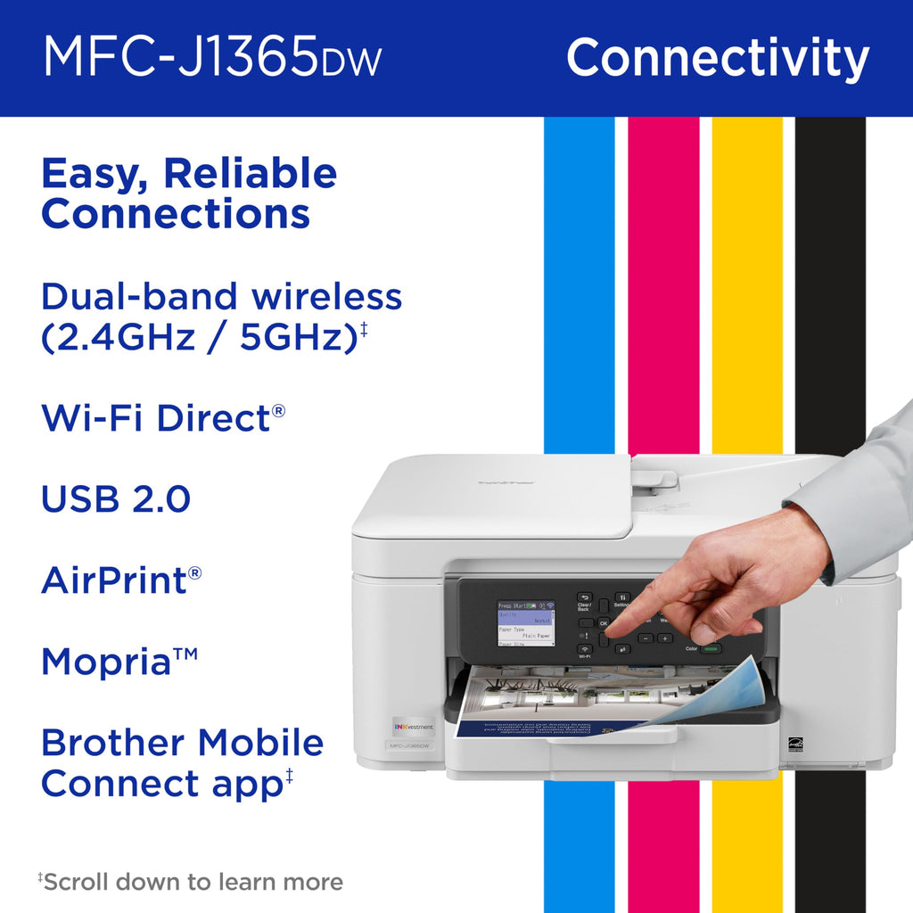 Wireless Color Inkjet All-in-One Printer with Automatic Duplex Printing X31476