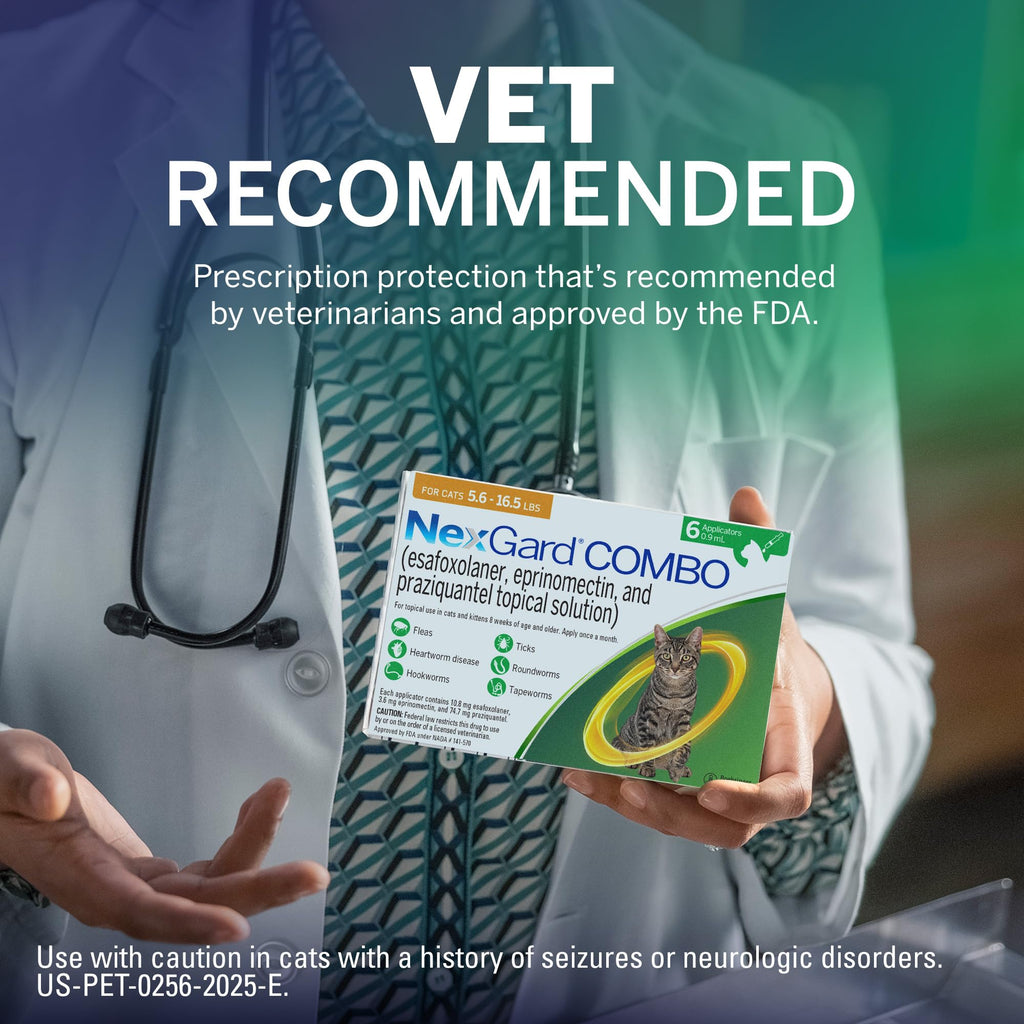 Flea and Tick Protection Plus Heartworm Disease Preventive for Cats 3 Doses B189815