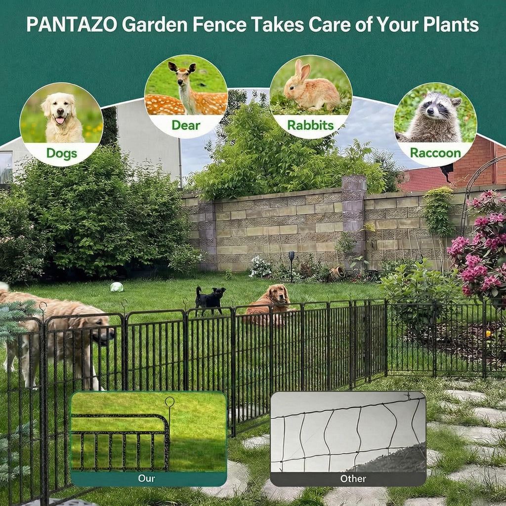 16 Panels 40'' Rustproof Metal Dog Playpen L582