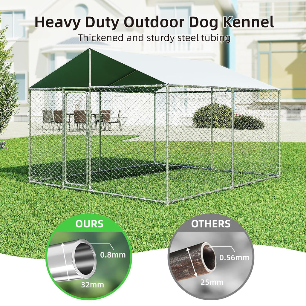 10x10 ft Heavy Duty Outdoor Dog Kennel B468