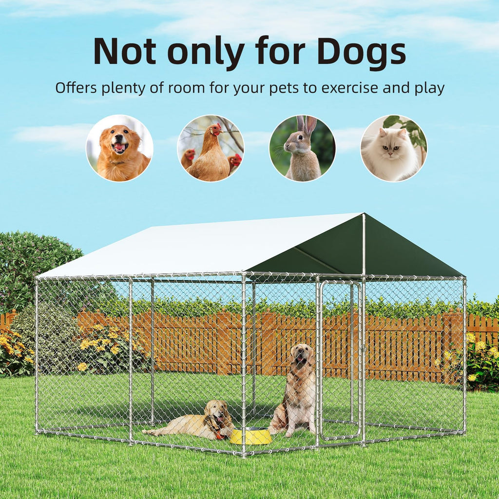 10x10 ft Heavy Duty Outdoor Dog Kennel B468