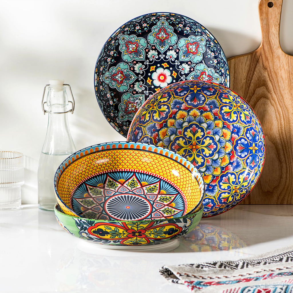 Ceramic Serving Bowls Set of 4 W3906